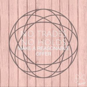 No holds! No trades!